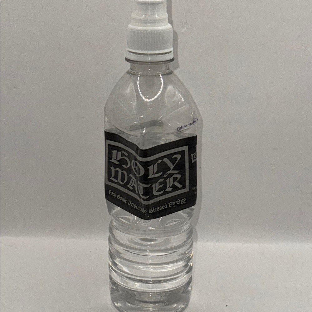 OZZY OSBOURNE Clear Holy Water  Bottle